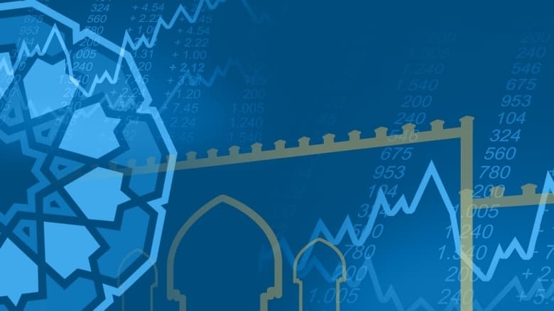 Islamic finance — geometric patterns with stock market data